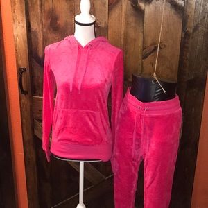 h&m velour tracksuit